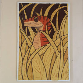 Динозавр в траве