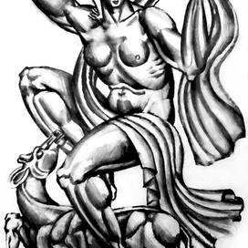 35. "Весна", бумага, карандаш. 2017 г. 