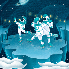 Каток в космосе