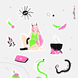 Стикерпак Ведьмовской 