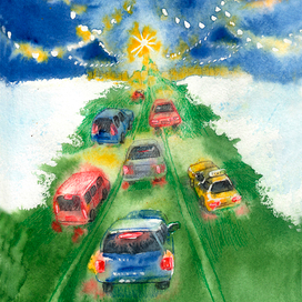 Новогодняя открытка