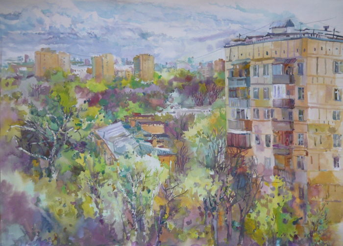 Весенний город