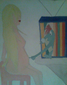 Из телевизора