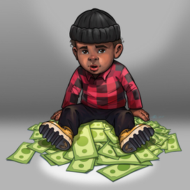 На долларах