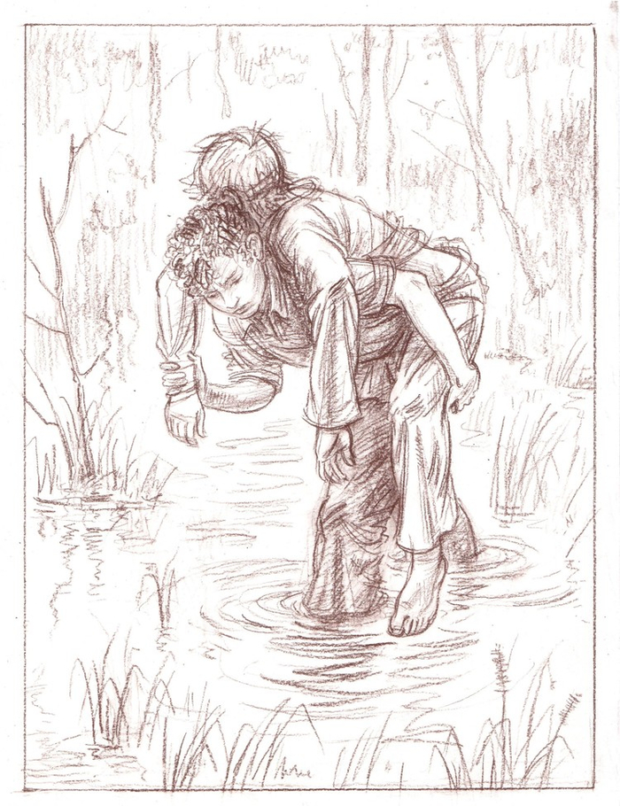  Радзиевская Софья "Болотные робинзоны" иллюстрация