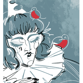 Открытка "Пьеро"