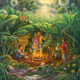 Вечер под лопухом