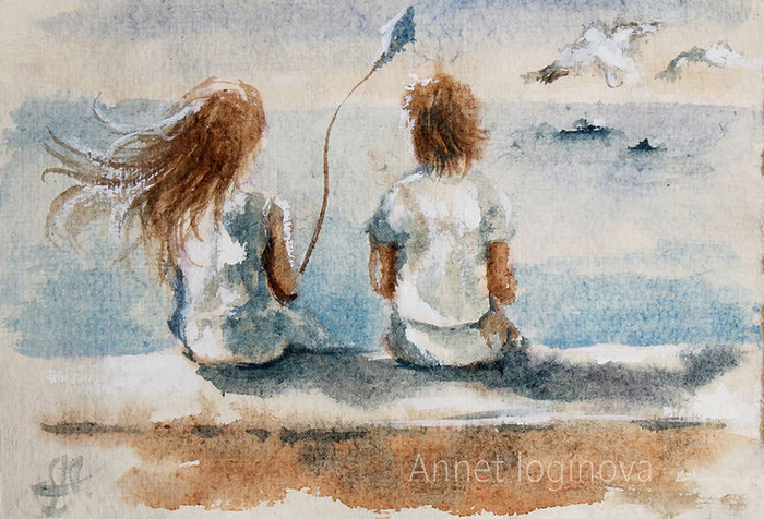 Акварельный альбом: О любви