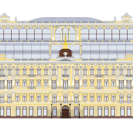 Разработанный фасад для реконструкции