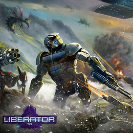 Заствка к игре "Liberator"