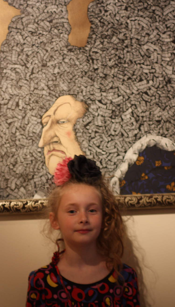 Лиза на выставке " Бонапарт--медиа"с моим участием.июль.2012г.