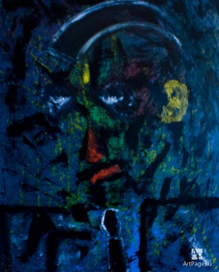 Одноухий грустный человек в галстуке