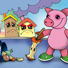 Иллюстрация к наглядному пособию для детей "Что хорошо, что плохо"