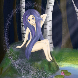 Иллюстрация к легенде о русалке Свитязянке