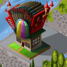 домик гармошка в изометрии