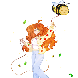 Девочка и шмель