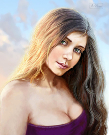 портрет девушки