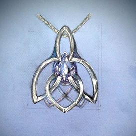 Подвеска "Крокусы"