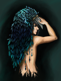 Живой тотем. Ворон.