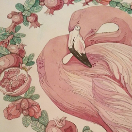 фламинго в гранатовом соусе 