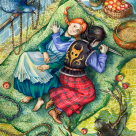 Герда и Маленькая разбойница.