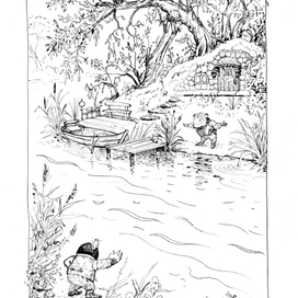 Кеннет Грэм "Ветер в ивах", на речном берегу