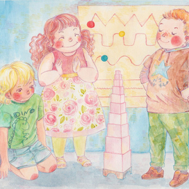 Иллюстрация для Монтессори-центра