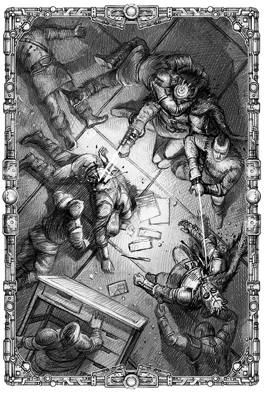 Иллюстрация к роману Ю.Погуляя "Ледовые корсары"