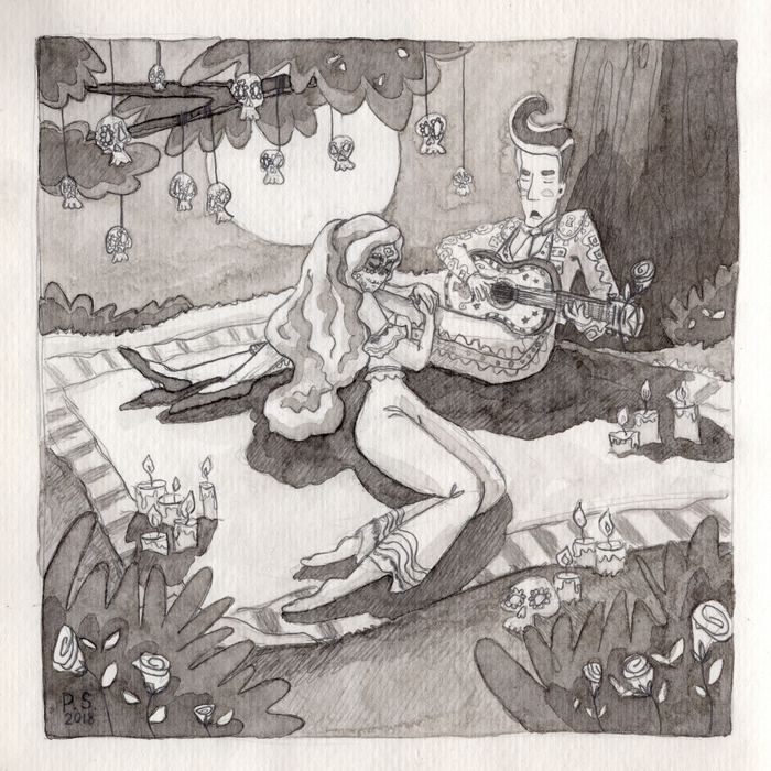 InkTober. Day 3: "The Book of Life ". (2018y)