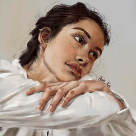 Девушка в рубашке