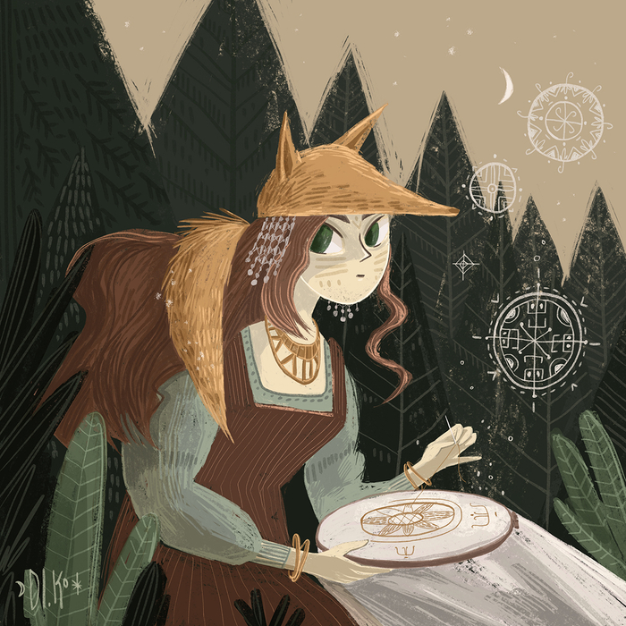 Лиса-Вышивальщица