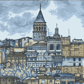 Стамбул, вид на Галатскую башню