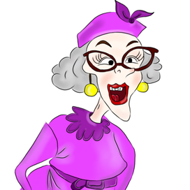 Веселая старушка