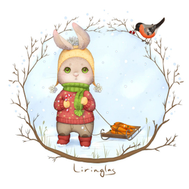 Зимний зайка