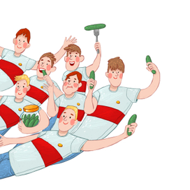 Гребцы и огурцы