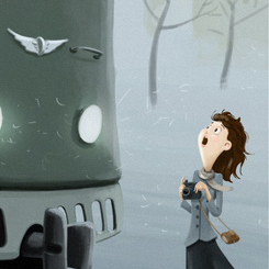 Про девочку, которая любит фотографировать поезда издалека