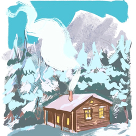 зима в горах