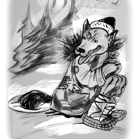  В гостях у дедушки Мороза. Сказки русских писателей. — М.: ООО «НД Плэй», СПб.: Издательство «Северо-Запад», 2016. — 224 с. (Сказки Зимушки-зимы). Лисичка-сестричка и Волк (сказка)