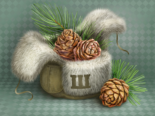 Шишки, шапка