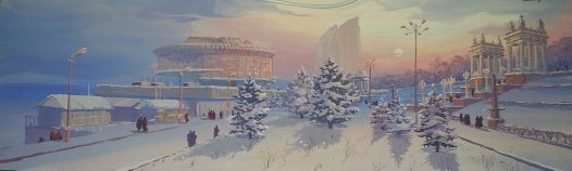 зима в Волгограде