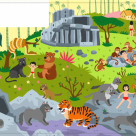 Иллюстрация для детской рабочей тетради