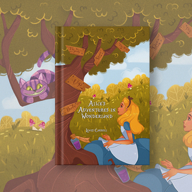 ОБЛОЖКА ДЛЯ КНИГИ "Алиса в стране чудес"