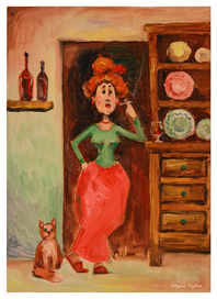 Дама с вином