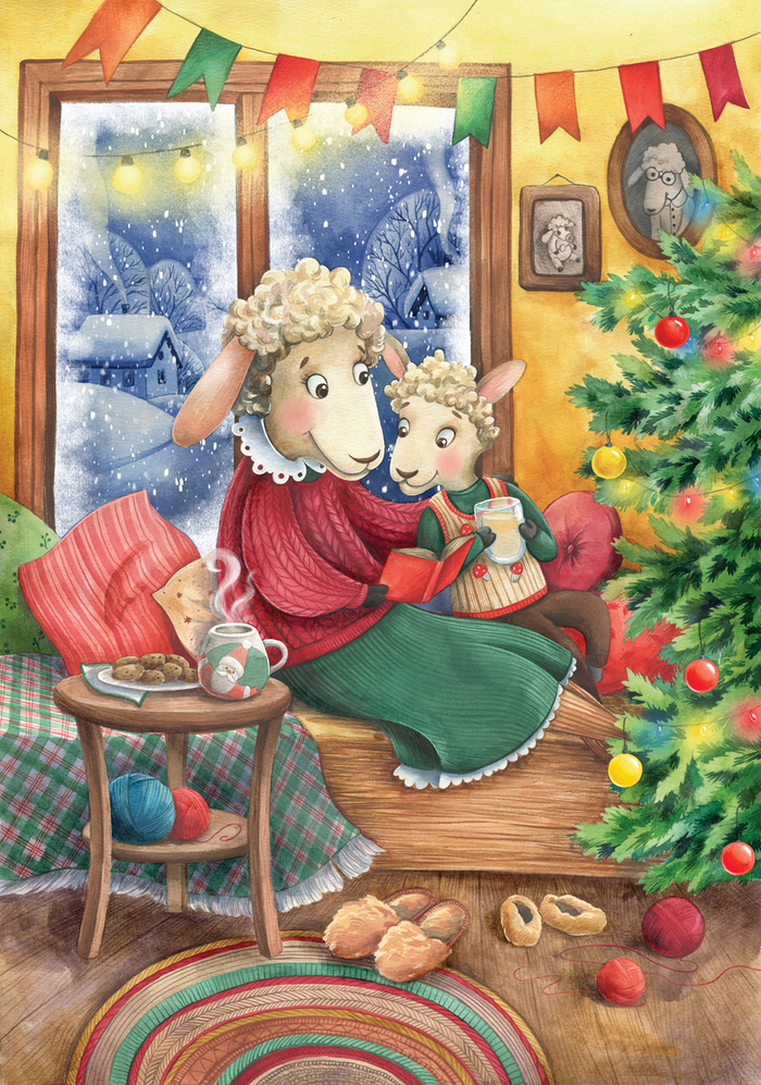 Овечки у ёлки