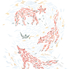 Лиса и птица