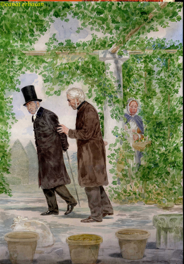 Иллюстрация к книге "Лунный камень" акварель. 28х38 см.  