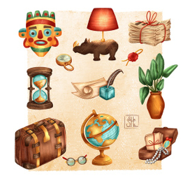 Стикерпак "Уголок путешественника"