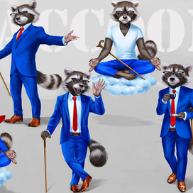 Енот-офисный обыкновенный.