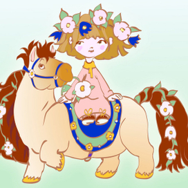 девочка слошадкой