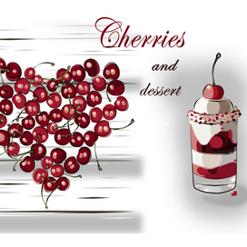 Вишня и дессерт